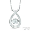 Thumbnail Image 0 of 6.0mm Lab-Created White Sapphire Pendant in Sterling Silver