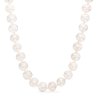 7.0-8.0mm Freshwater Cultured Pearl Strand Necklace with 14K Gold Clasp