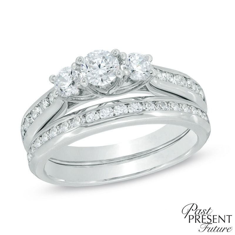 Past present future deals bridal set