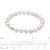 Thumbnail Image 2 of 7.5-8.0mm Freshwater Cultured Pearl Strand Necklace, Bracelet and Earrings Set in 14K Gold