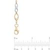 Thumbnail Image 1 of Infinity Link Bracelet in 10K Two-Tone Gold - 7.25"