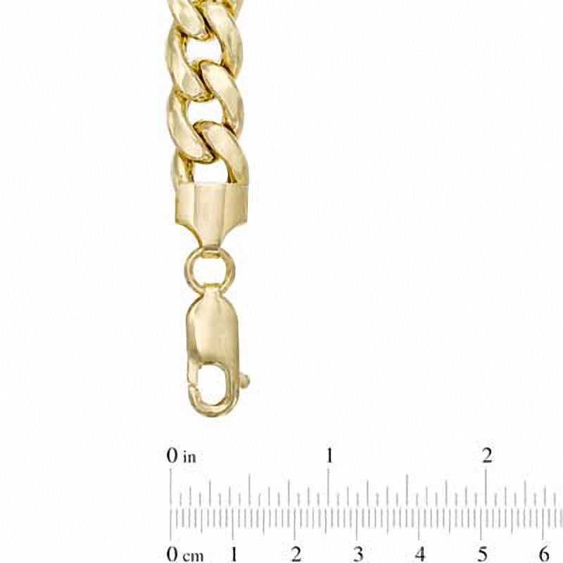 Men's 7.8mm Curb Chain Bracelet in 10K Gold - 8.5