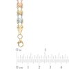 Thumbnail Image 1 of X Link Bracelet in 10K Tri-Tone Gold - 7.25"