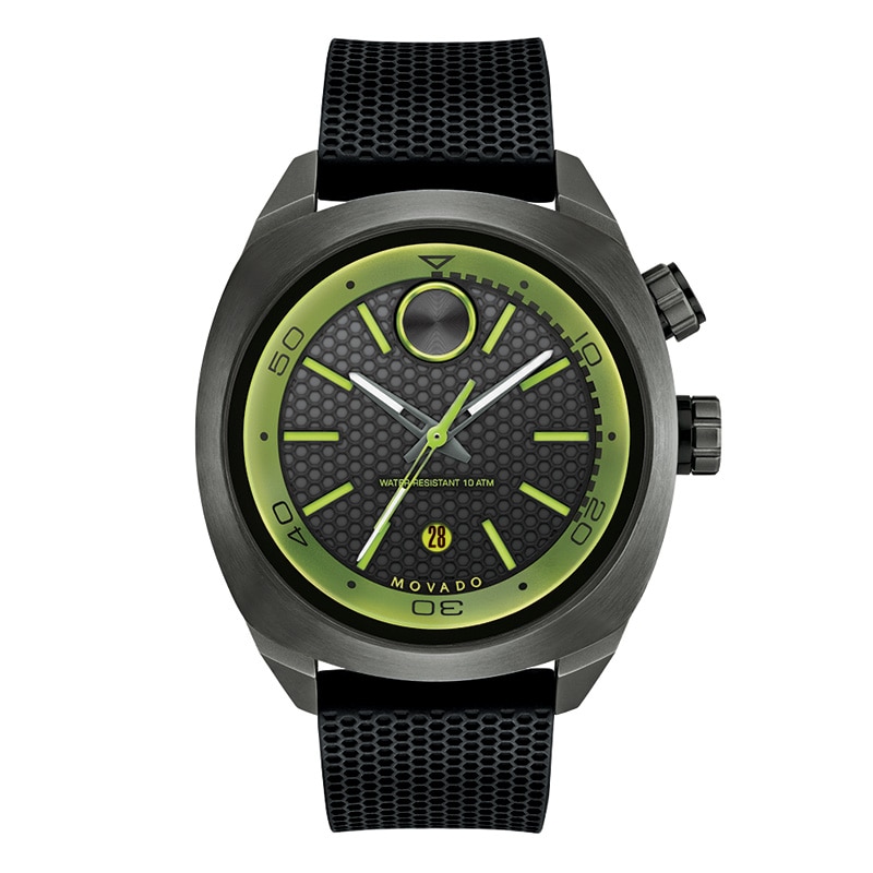 Main Image 1 of Men's Movado Bold® Watch with Gunmetal Grey and Green Dial (Model: 3600211)