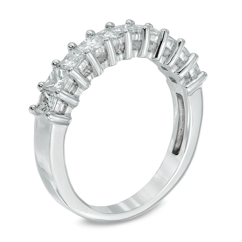 CT. T.W. Princess-Cut Diamond Anniversary Band in 14K White Gold|Peoples Jewellers
