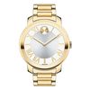 Ladies' Movado Bold® Gold-Tone Stainless Steel Watch with Silver-Tone Dial (Model: 3600198)