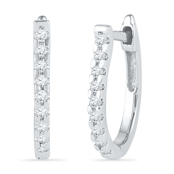 Zales diamond hoop sales earrings $99