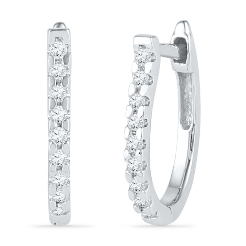 peoples diamond hoop earrings