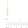 Woven Bead Chevron Necklace in 10K Gold