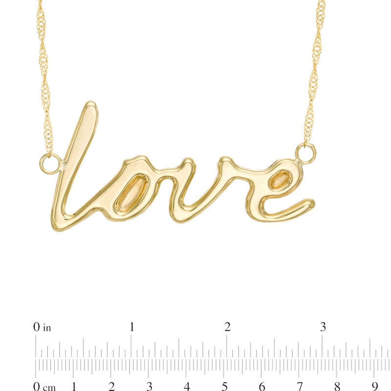 LOVE Necklace in 10K Gold - 17"