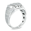 Thumbnail Image 1 of Men's 1.00 CT. T.W. Diamond Stripe Ring in 10K White Gold