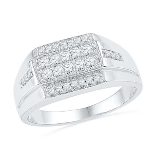 Men's 0.50 CT. T.W. Diamond Ring in 10K White Gold | Peoples Jewellers