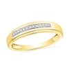 Men's 0.10 CT. T.W. Diamond Wedding Band in 10K Gold