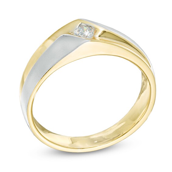 Men's Diamond Accent Wedding Band in 10K Gold