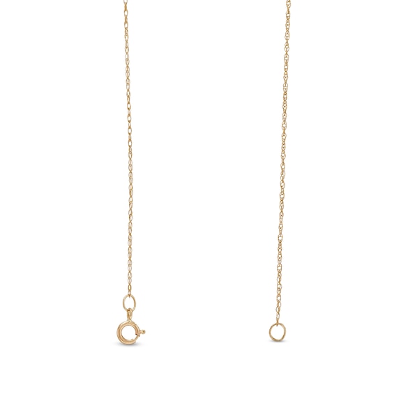 0.76mm Rope Chain Necklace in Solid 14K Gold - 18"