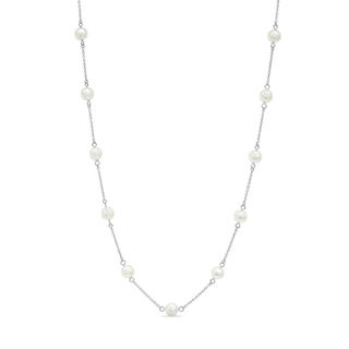 Blue Lagoon® by Mikimoto 5.0mm Akoya Cultured Pearl Necklace in 14K White Gold