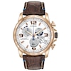 Thumbnail Image 0 of Men's Citizen Eco-Drive® Limited Edition Chrono Time A-T Rose-Tone Strap Watch with White Dial (Model: BY0103-02A)