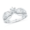 0.16 CT. T.W. Diamond Bridal Set in 10K White Gold