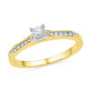 Thumbnail Image 0 of 0.10 CT. T.W. Diamond Promise Ring in 10K Gold