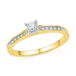 0.10 CT. T.W. Diamond Promise Ring in 10K Gold