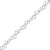 0.25 CT. T.W. Diamond Double Infinity Bracelet in Sterling Silver - 7.25"