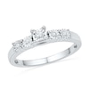 0.16 CT. T.W. Diamond Bubble Bridal Set in Sterling Silver