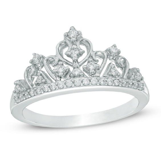 0.20 CT. T.W. Diamond Tiara Ring in Sterling Silver