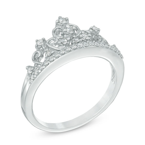 0.20 CT. T.W. Diamond Tiara Ring in Sterling Silver