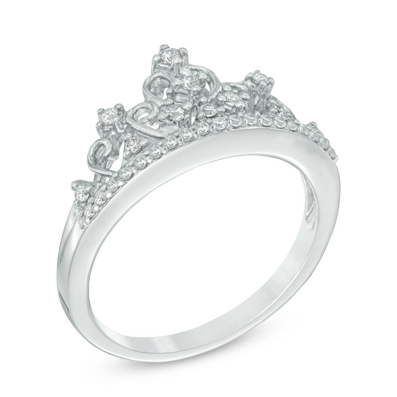 0.20 CT. T.W. Diamond Tiara Ring in Sterling Silver|Peoples Jewellers