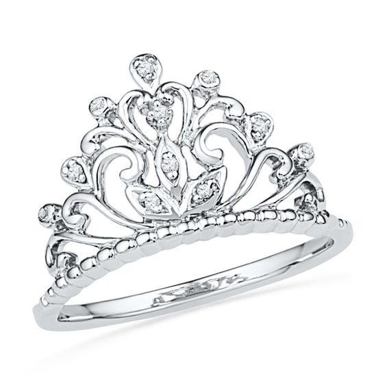 Princess crown ring kay on sale jewelers