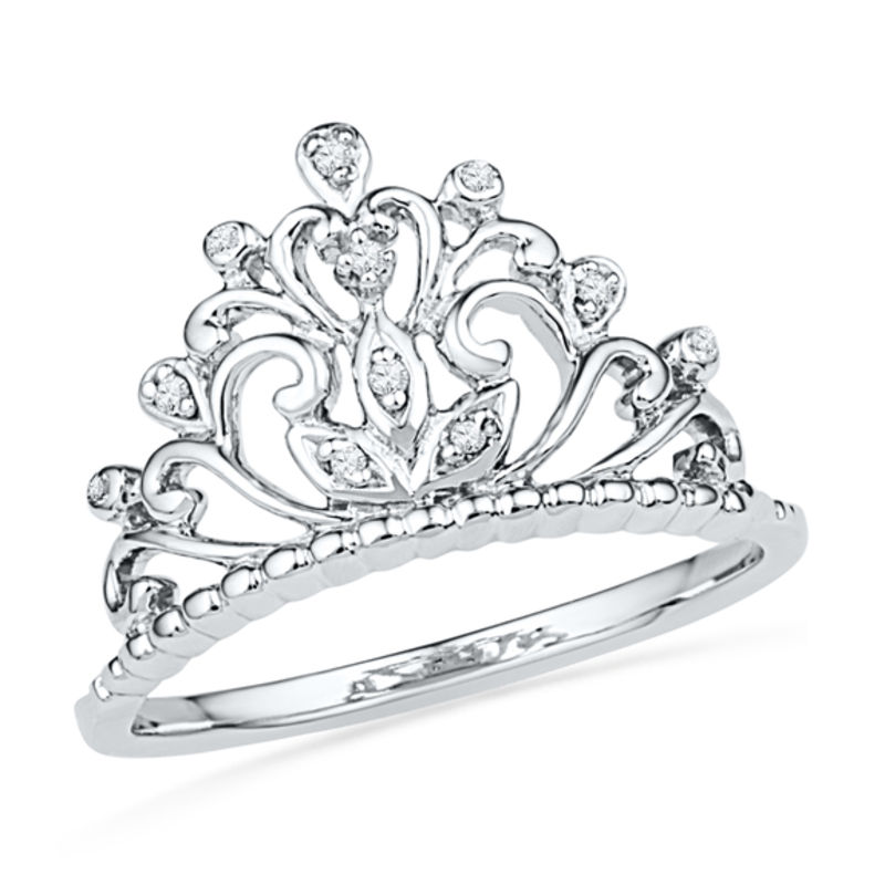 Tiara sale silver ring