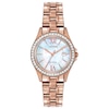 Ladies' Citizen Eco-Drive® Crystal Watch with Mother-of-Pearl Dial (Model: EW1843-52D)