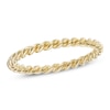 Thumbnail Image 0 of Ladies' 2.0mm Rope Wedding Band in 10K Gold - Size 6