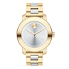 Thumbnail Image 0 of Ladies' Movado Bold® Two-Tone Watch with Silver Museum® Dial (Model: 3600129)