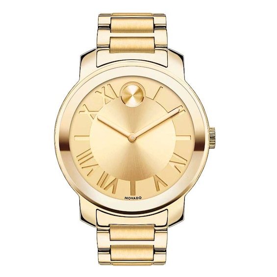 Ladies' Movado Bold® Gold-Tone Watch with Gold Dial (Model: 3600197)