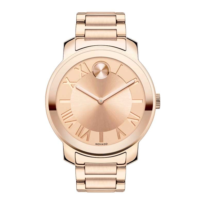 Ladies' Movado Bold® Rose-Tone Watch (Model: 3600199)|Peoples Jewellers