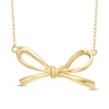 Bow Necklace in 10K Gold