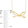 Bow Necklace in 10K Gold