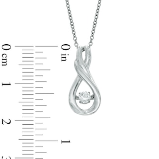 Unstoppable Love™ 0.14 CT. Certified Canadian Diamond Infinity Teardrop Pendant in 10K Gold (I/I2