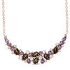 Multi-Gemstone Necklace in Sterling Silver with 14K Rose Gold Plate - 17"