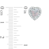 Heart-Shaped Lab-Created Opal and White Sapphire Pendant, Ring and Earrings Set in Sterling Silver - Size 7