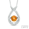 Unstoppable Love™ 6.0mm Citrine Pendant in Sterling Silver