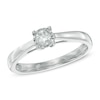 Thumbnail Image 0 of 0.15 CT. Princess-Cut Diamond Solitaire Promise Ring in 10K White Gold