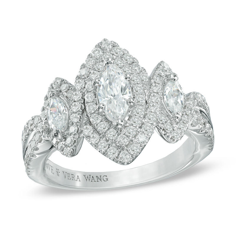 Vera wang marquise online ring