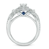 Vera Wang Love Collection 1.18 CT. T.W. Marquise Diamond Three Stone Frame Ring in 14K White Gold