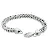 Men's 7.0mm Wheat Chain Necklace and Bracelet Set in Stainless Steel - 24"