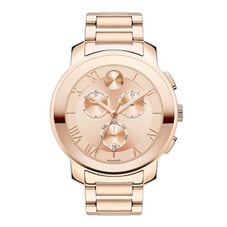 Ladies' Movado Bold® Chronograph Watch with Rose-Tone Dial (Model