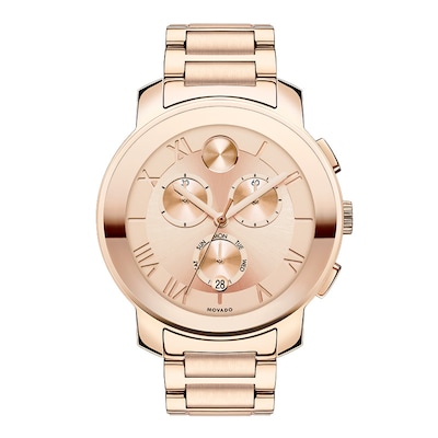 Ladies' Movado Bold® Chronograph Watch with Rose-Tone Dial (Model