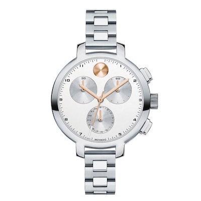 Ladies' Movado Bold® Chronograph Watch with Silver-Tone Dial (Model: 3600238)