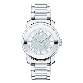 Ladies' Movado Bold® Luxe Crystal Watch with Silver Dial (Model: 3600254)